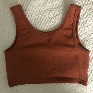 aerie ribbed longline sports bra